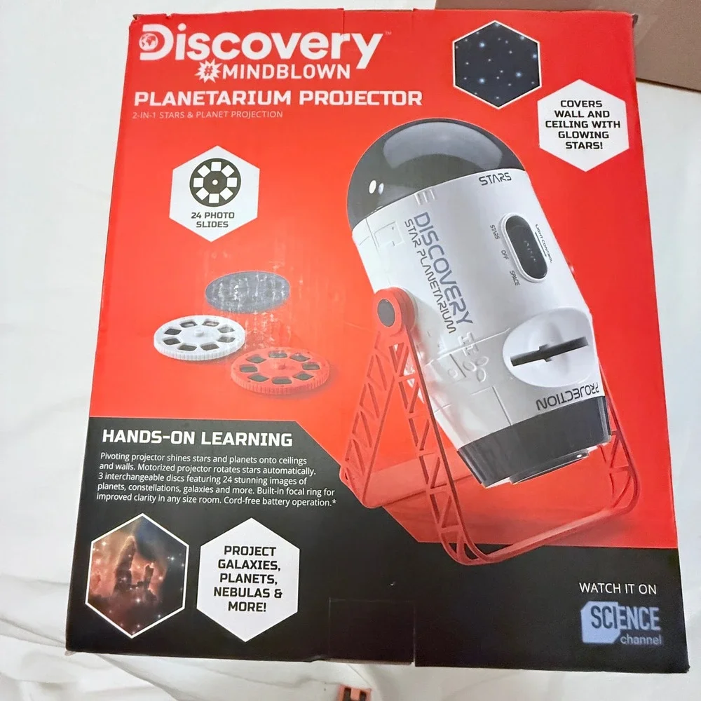 Discovery Planetarium Projector Kids Unisex OS White Good 2-in-1 Stars & Planets